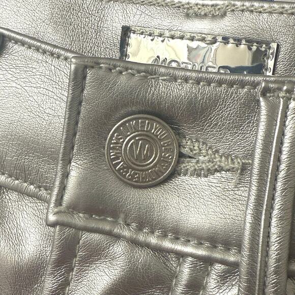 MOTHER The Vagabond Mini Skirt in Silver Dagger Size 25 - Picture 6 of 15